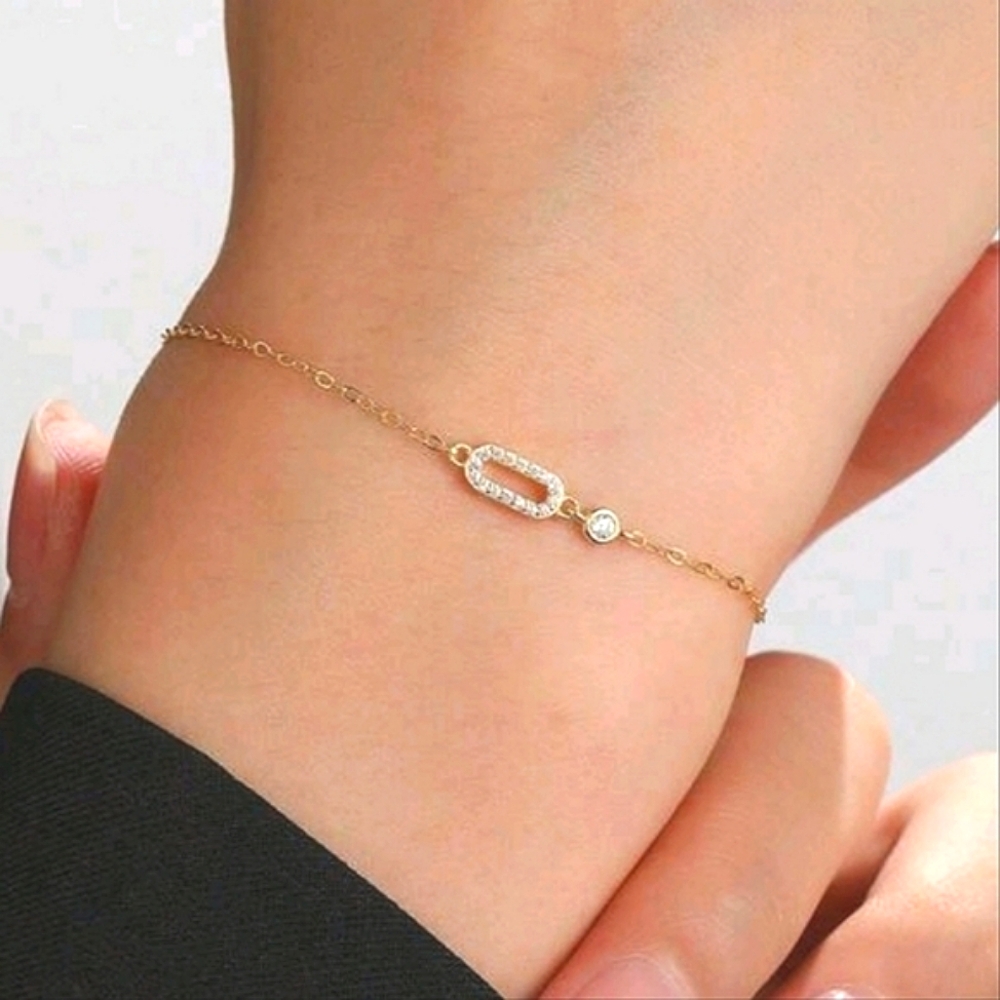 14k gold plated .925 sterling silver bracelet; NWOT